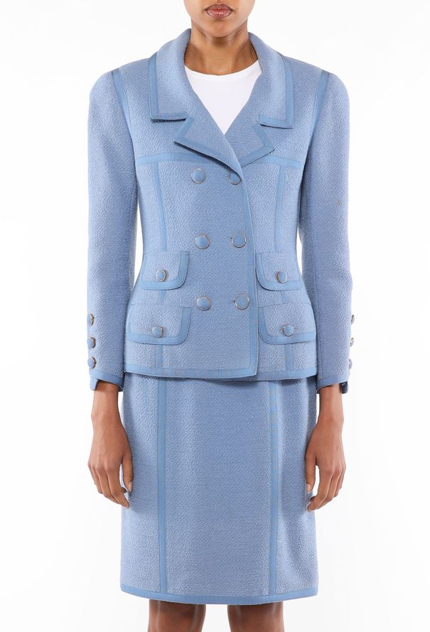 Chanel Trompe-L'œil Bouclé Skirt Suit, 1992 - 4