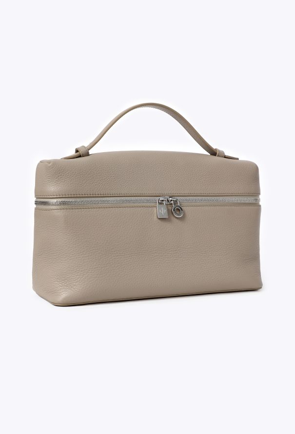 Loro Piana Taupe Extra Pocket L27 Bag - 3