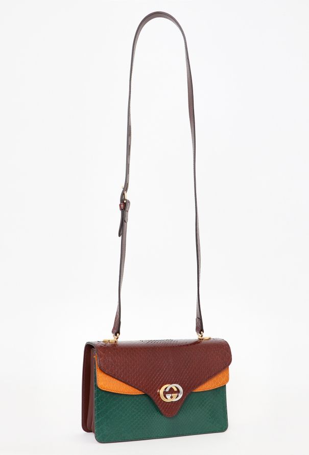 Gucci Resort 2019 Accordion Python Crossbody Bag - 3