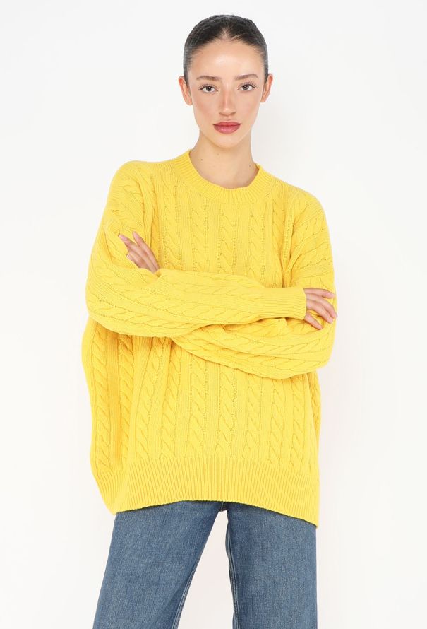Loewe Cable-Knit Oversized Sweater - 1