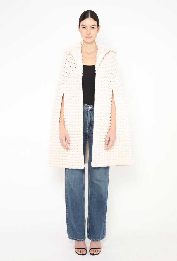 Saint Laurent F/W 2014 Bobble-Knit Cape - 1