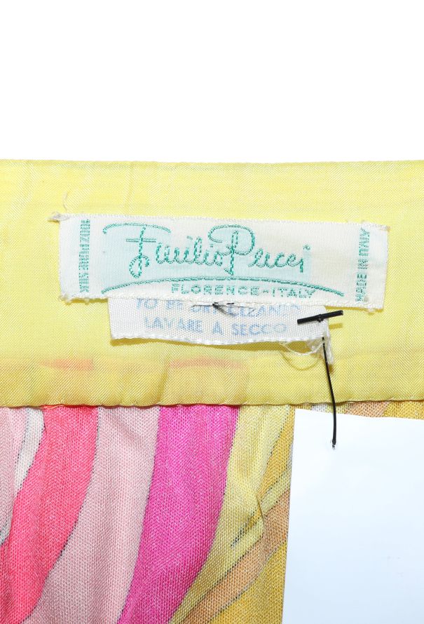 Emilio Pucci Early '70s Abstract Silk Dress - 4