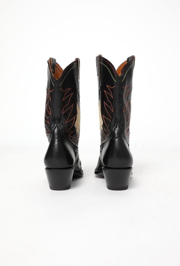 Western Leather Cowboy Boots - 5 Western Leather Cowboy Boots - 5