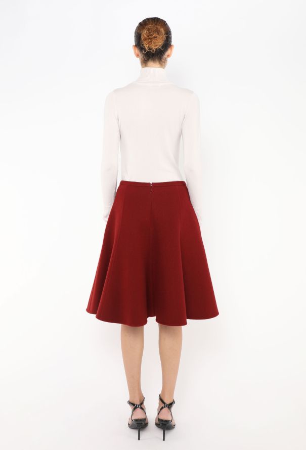 Dior S/S 2018 Fluted Cashmere Skirt - 6