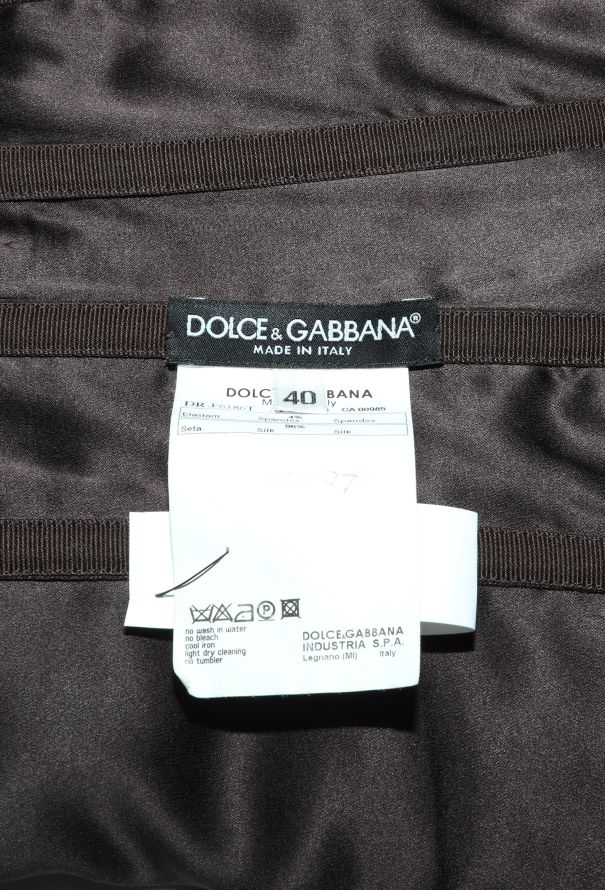 Dolce & Gabbana 2003 Silk Lace Bustier Dress - 6