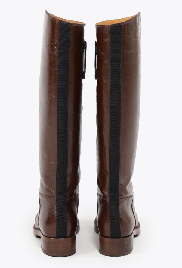 Chanel Leather 'CC' Riding Boots - 4