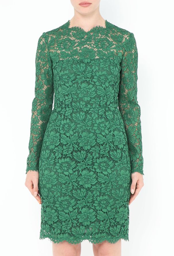 Valentino Guipure Floral Lace Dress - 2