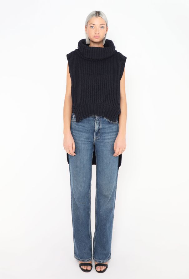 Céline F/W 2010 Ribbed Turtleneck Vest - 3 Céline F/W 2010 Ribbed Turtleneck Vest - 3
