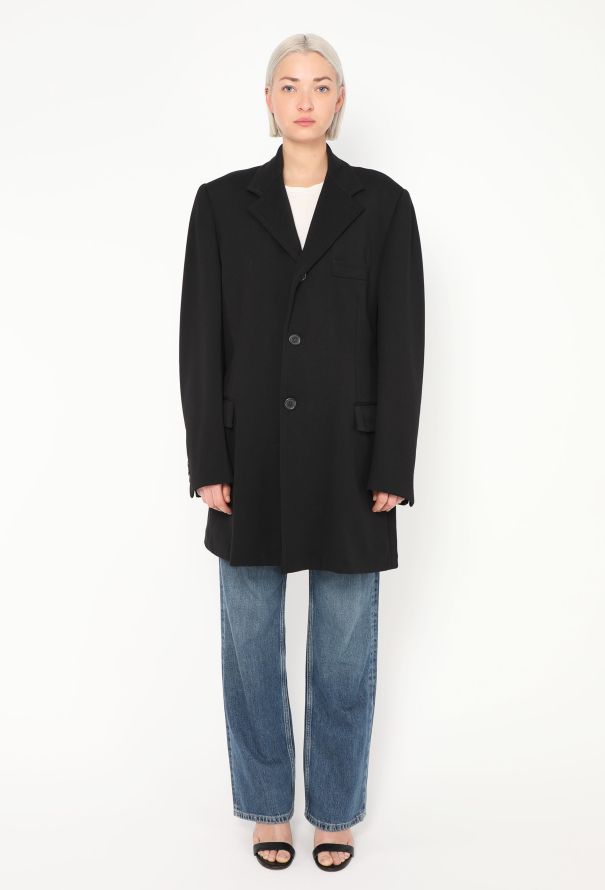 Prada Late '90s Oversized Twill Blazer - 3