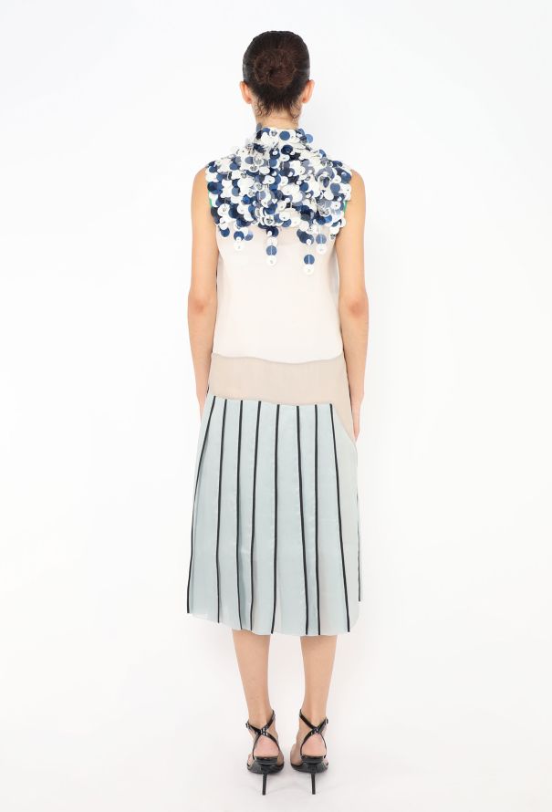 Prada S/S 2016 Paillette Organza Dress - 6