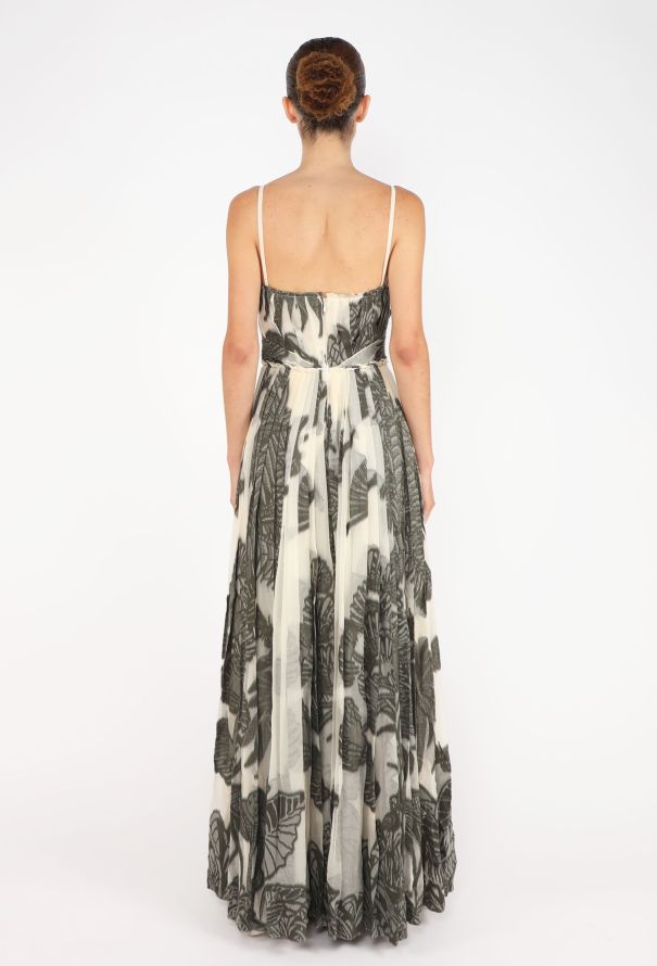 Dior Leaf Printed Silk Gown, Resort 2020 - 5