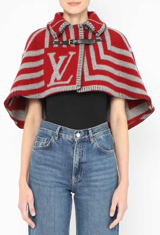Louis Vuitton Pre-Fall 2010 Geometric Felted Capelet - 1