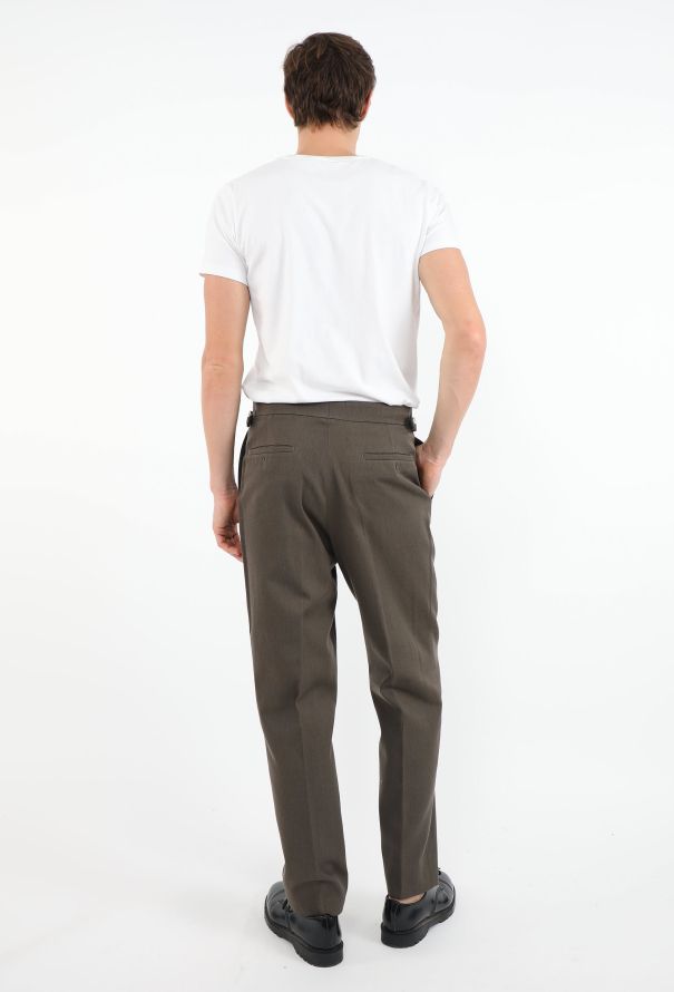 Hermès Buckled Twill Trousers - 3
