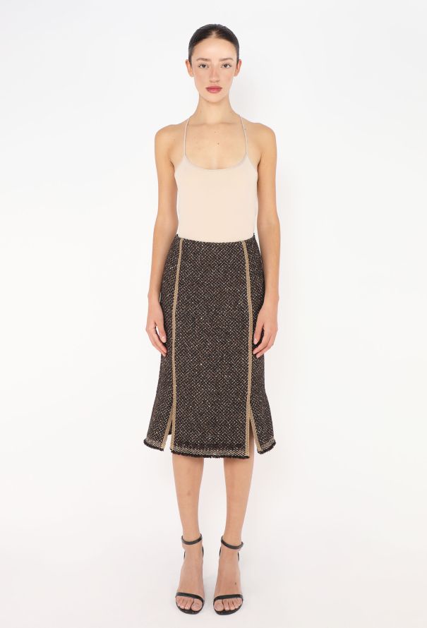 Prada F/W 2000 Tweed Skirt Ensemble - 3