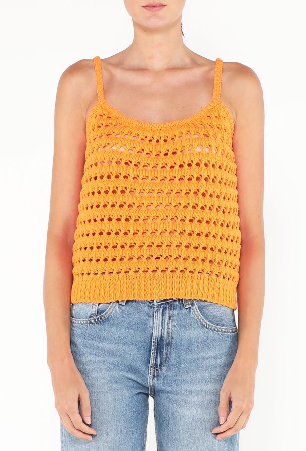 Prada Resort 2019 Crochet Cropped Top - 1