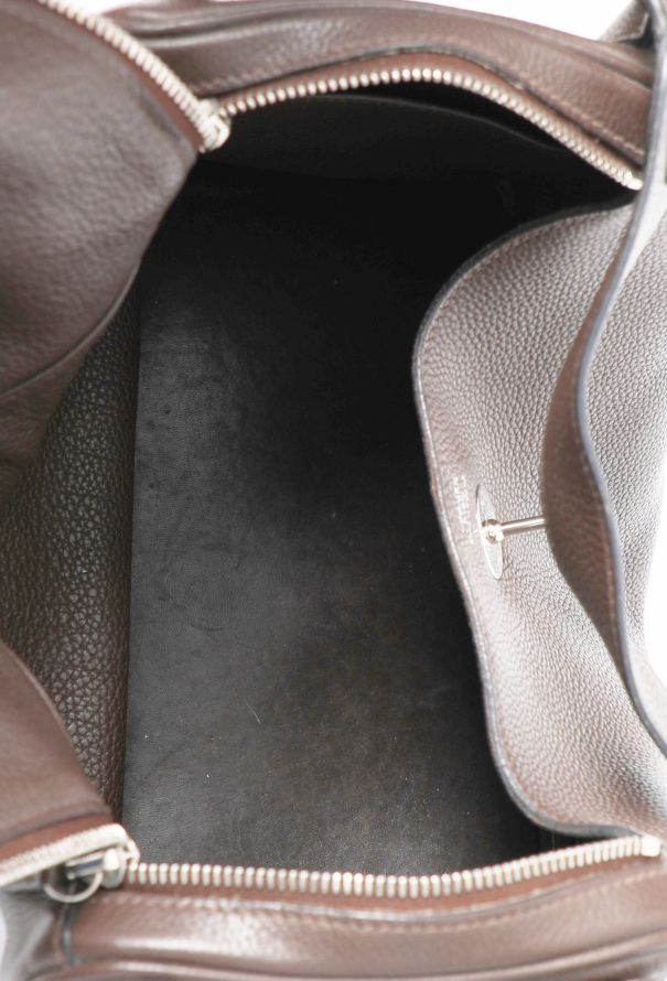 Hermès Chocolat Taurillon Clémence Lindy 30 - 11 Hermès Chocolat Taurillon Clémence Lindy 30 - 11