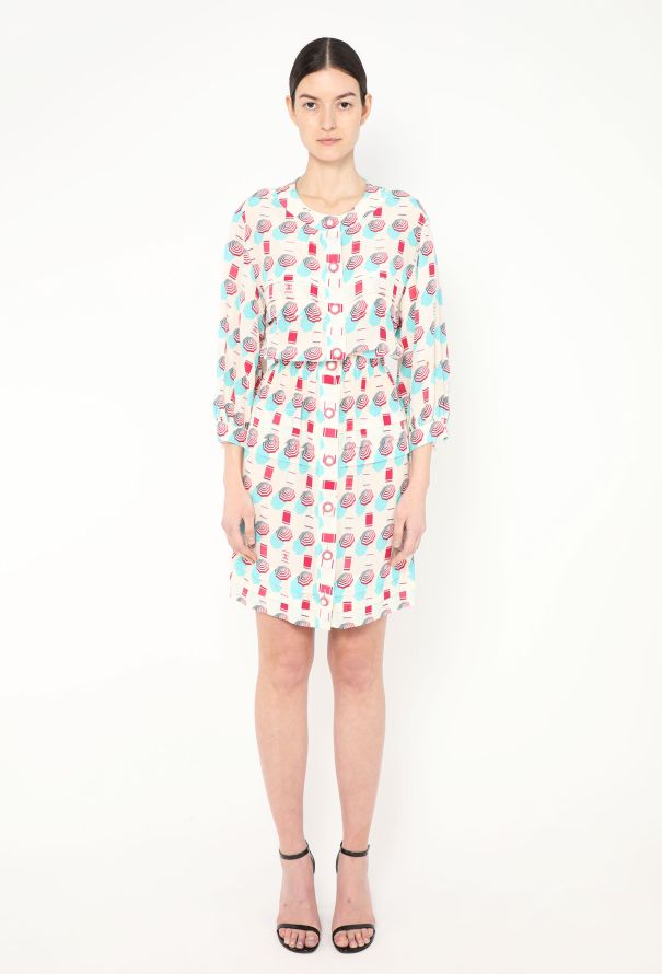 Chanel S/S 2019 Graphic Silk Dress - 4 Chanel S/S 2019 Graphic Silk Dress - 4