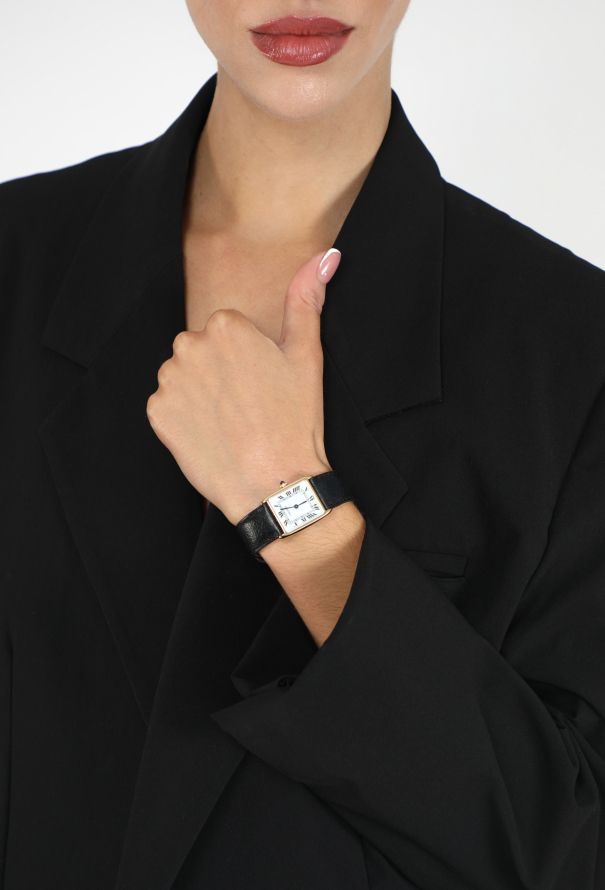 Cartier RARE Vintage 18K Yellow Gold Tank Arrondi Watch - 2