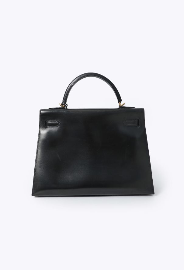 Hermès Vintage Black Box Kelly Sellier 32 - 9