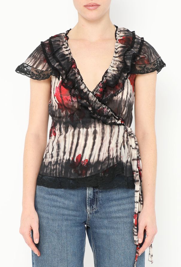 Prada Abstract Wrap Top - 1