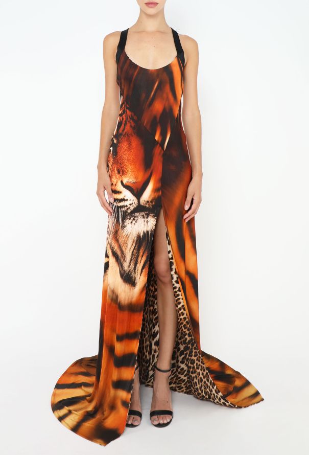 Roberto Cavalli S/S 2022 Re-Edition 2001 Tiger Gown - 4