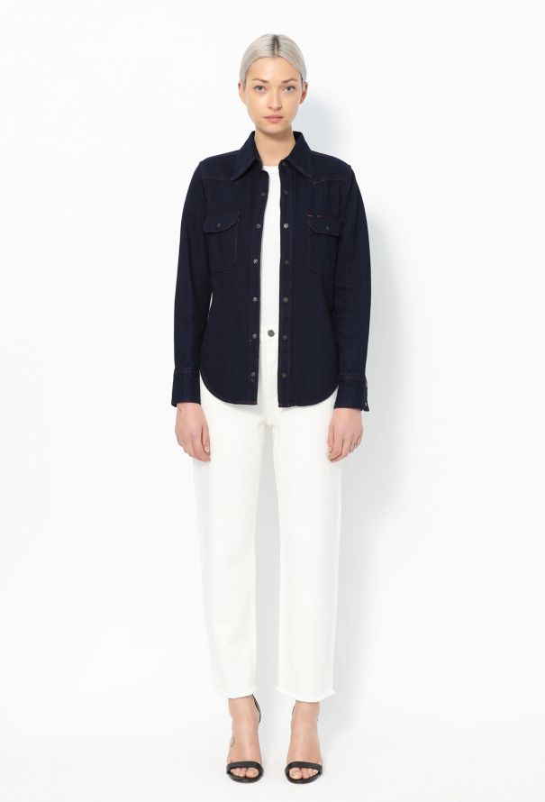 Calvin Klein F/W 2017 Denim Overshirt - Dark Blue - 3 Calvin Klein F/W 2017 Denim Overshirt - Dark Blue - 3