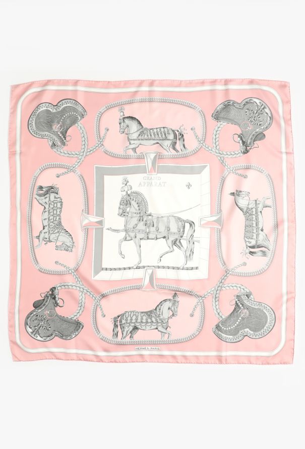 Hermès 'Grand Apparat' 90cm Silk Carré - 2 Hermès 'Grand Apparat' 90cm Silk Carré - 2