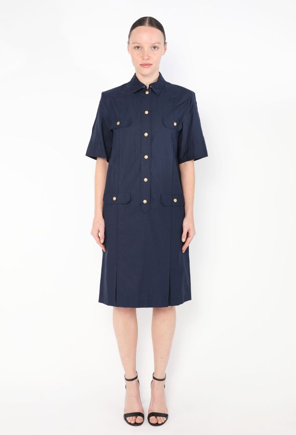 Céline '70s Triomphe Cargo Dress - 1