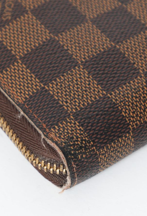 Louis Vuitton Zippy Wallet Damier Ebene Karakoram Red Brown Limited Edition  