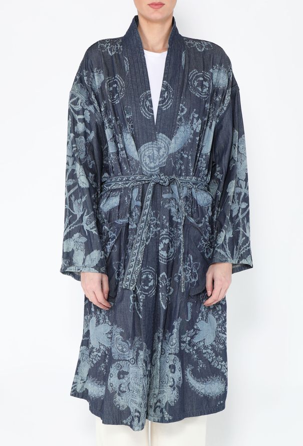 Dior S/S 2021 Palto Denim Kimono - 4