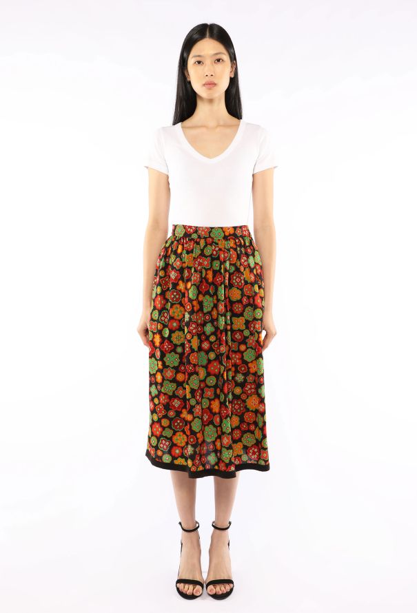 Saint Laurent 'Opéra Ballets Russes' Printed Skirt, F/W 1976 - 3