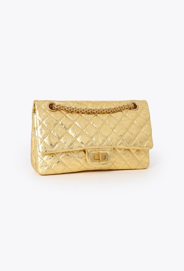 Chanel Gold 2.55 Medium Flap Bag - 3