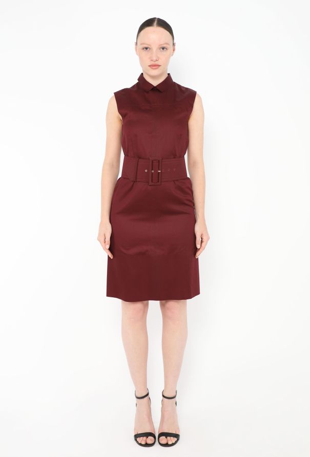 Céline 2012 Belted Poplin Dress - 1