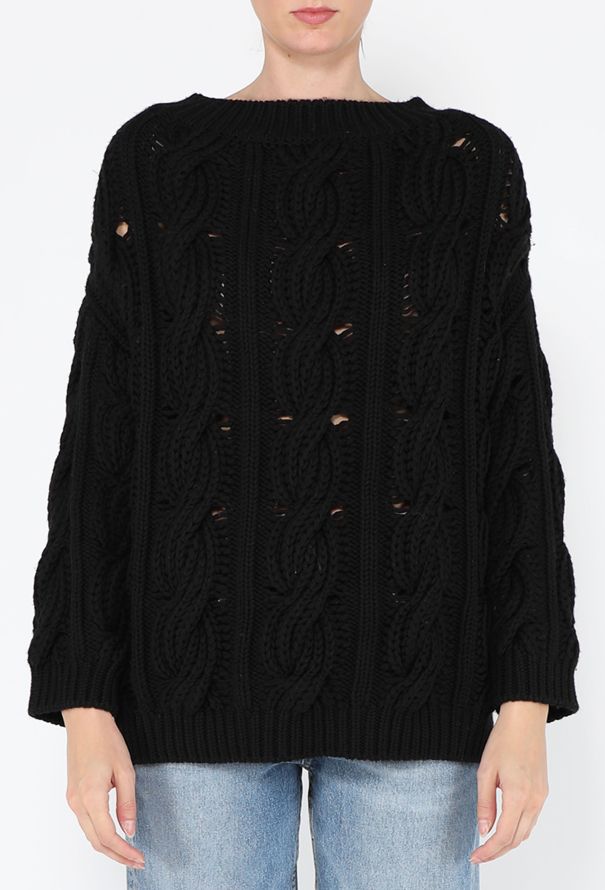 Valentino Cable-Knit Wool Sweater, 2022 - 1