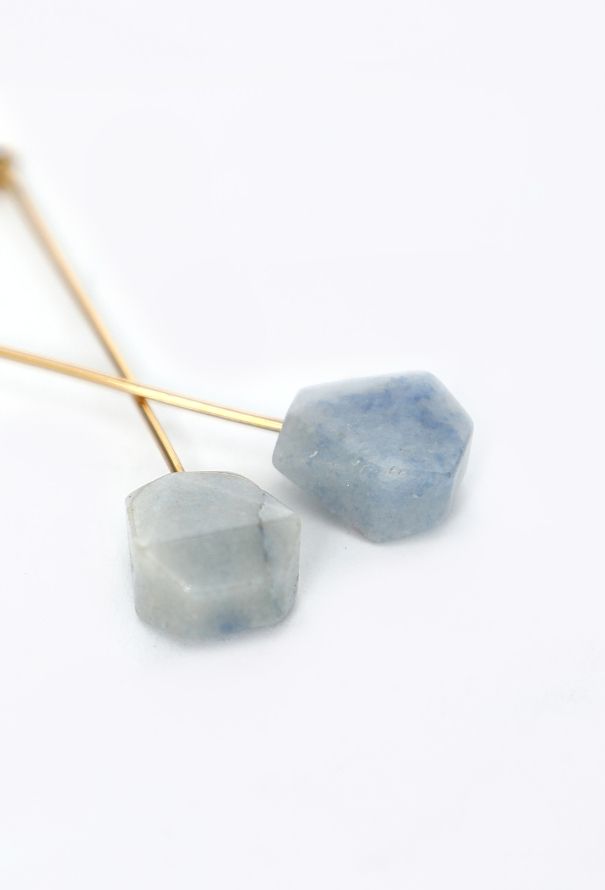 Céline S/S 2016 Jade Pendant Earrings - 4