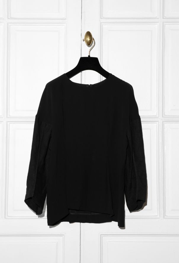 Marni Puff-Sleeve Linen Blouse - 1
