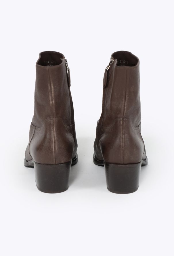 Prada 2025 Antique Calf Leather Western Boots - 5