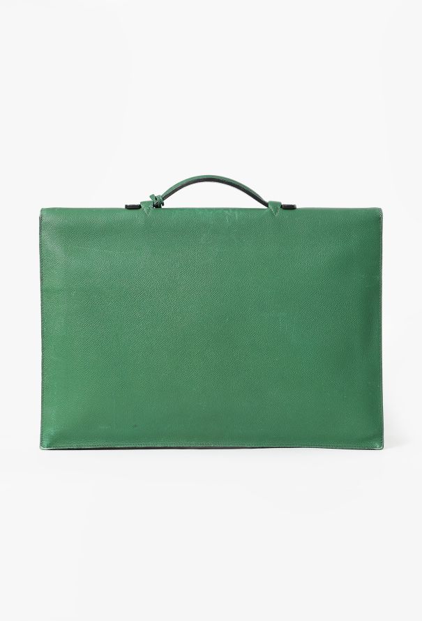 Hermès Vintage Courchevel Quirus Briefcase - 4