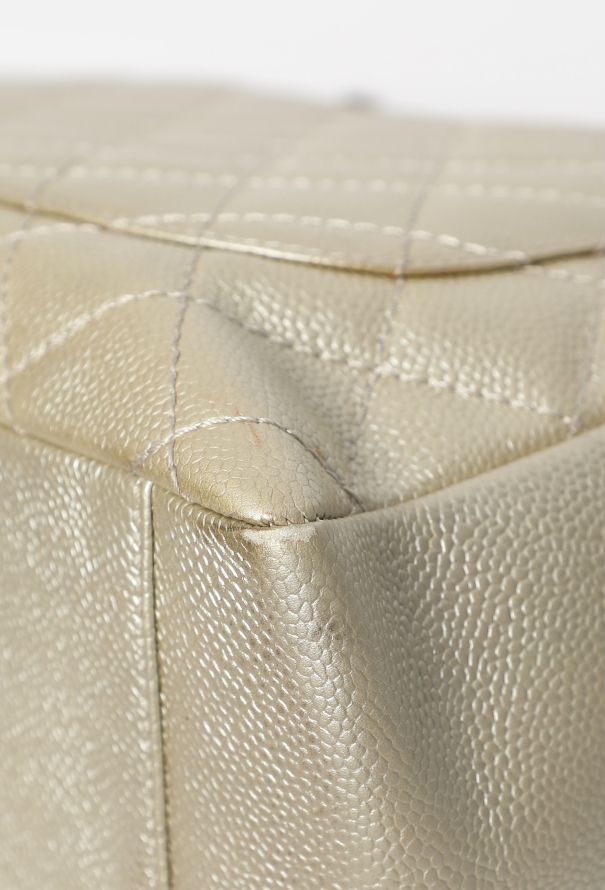 Chanel Metallic Caviar Grand Shopping Tote - 9