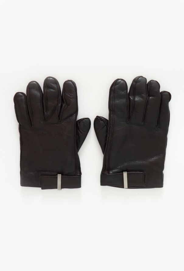 Gucci Rabbit Fur-Lined Leather Gloves - 2 Gucci Rabbit Fur-Lined Leather Gloves - 2