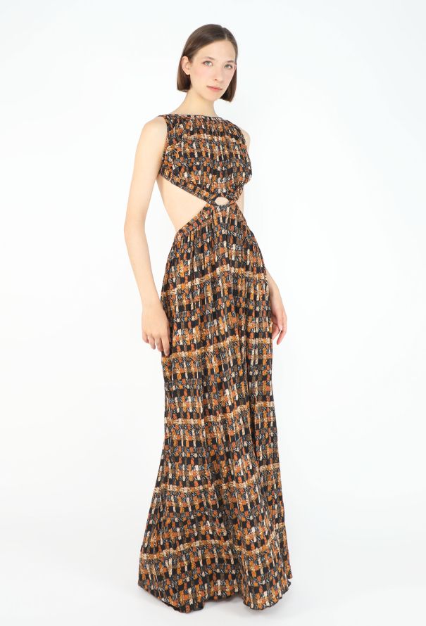 Céline COLLECTOR S/S 2017 Open-Back Basketweave Dress - 4