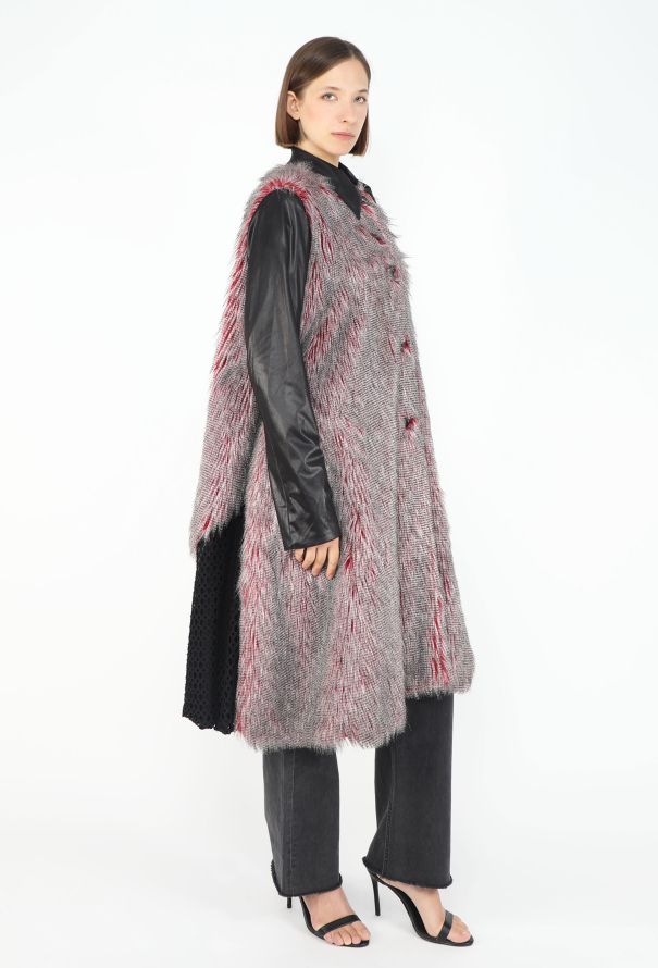 Issey Miyake Early 2000s Ombré Plume Coat - 4