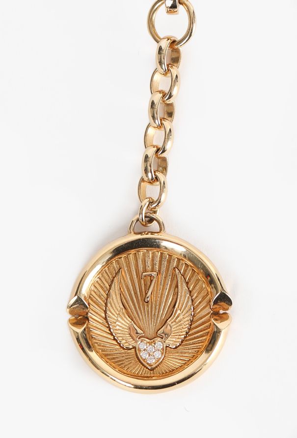 Modern Fine Jewelry FoundRae 18K Yellow Gold, Diamond & Garnet Belcher Necklace - 8