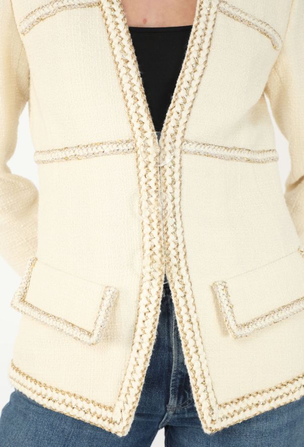 Chanel Pre-Fall 2017 Paris-Cosmopolite Lamé Tweed Jacket - 4