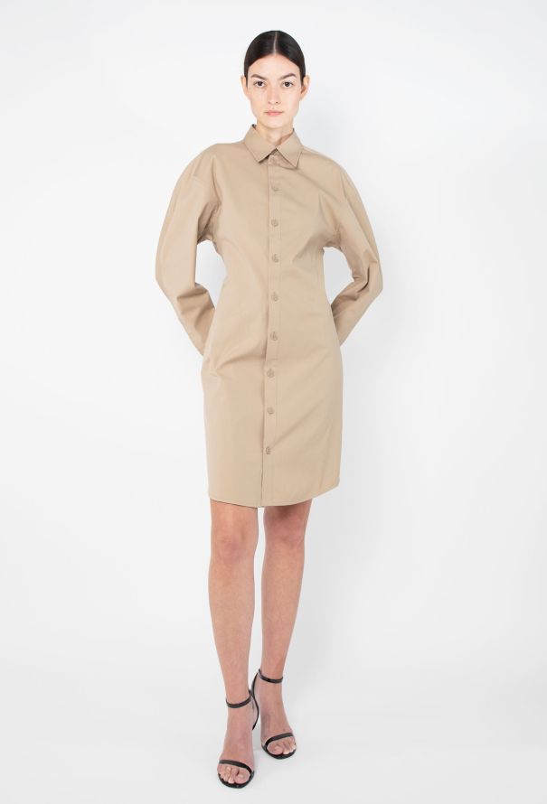 Bottega Veneta 2020 Poplin Utility Dress - 2
