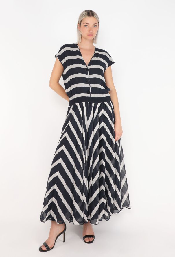 Valentino Vintage Silk Maxi Dress - 1