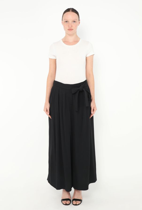 Loewe 2020 Belted Wide-Leg Pants - 2