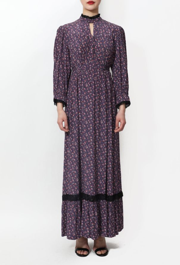 70s Floral Prairie Dress - 3 70s Floral Prairie Dress - 3