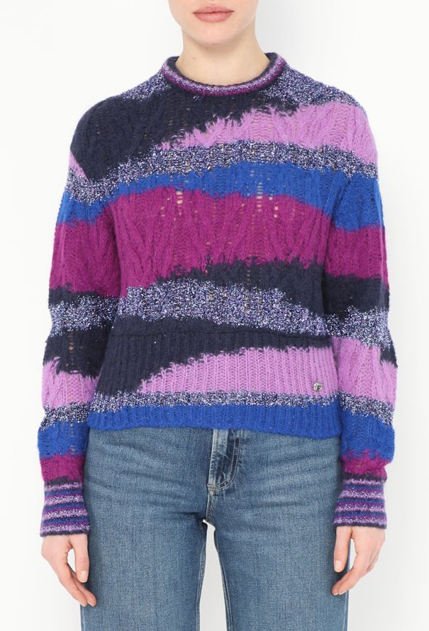 Chanel 2022 Iridescent Intarsia Sweater - 1