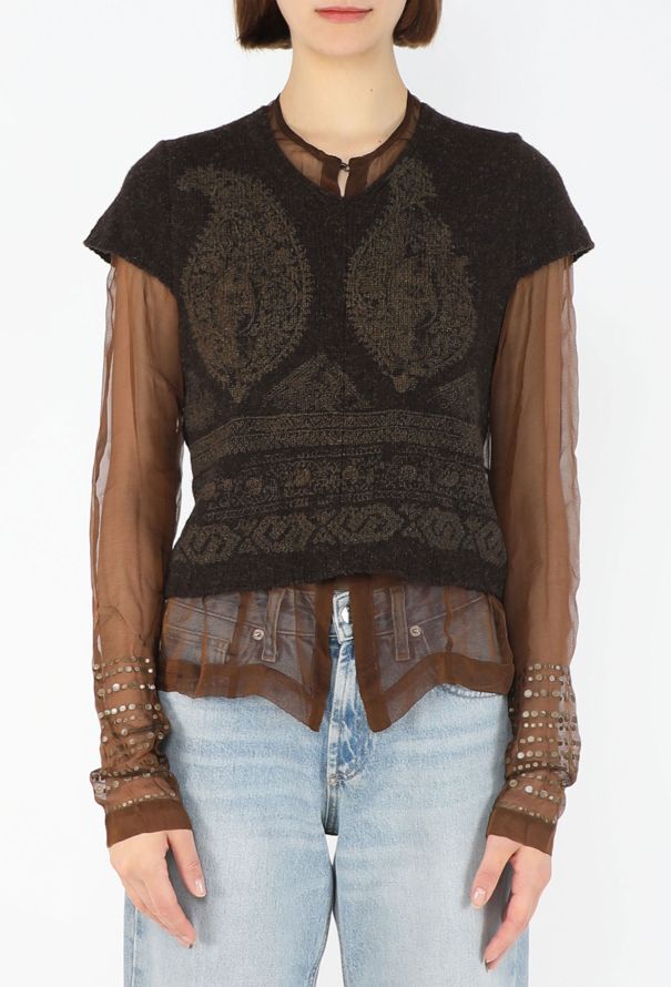 Dries Van Noten Layered Sweater Ensemble, 1997 - 1